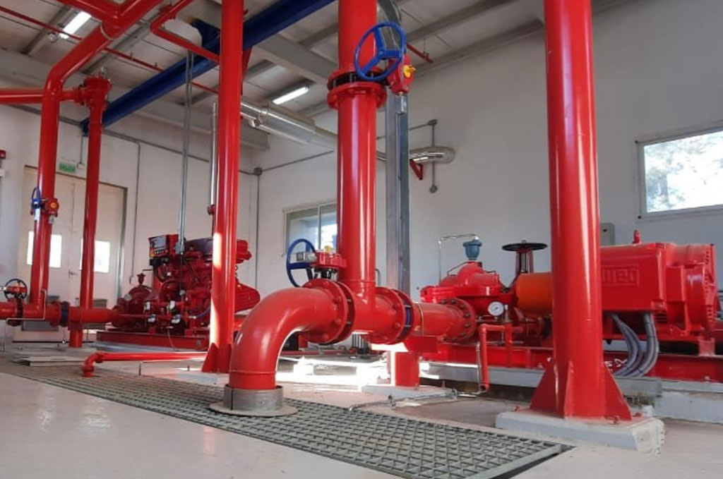 sistema de hidrantes contra incendio